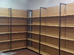 超市货架钢木结合