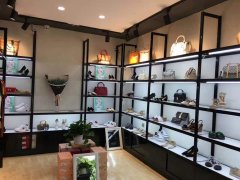 铁木结构鞋包展示柜