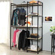 服装店铁木结合货架