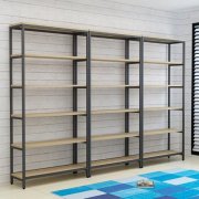 铁木结合柜超市货架