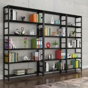 铁木结合货架工艺品展示