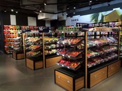 铁木结合柜食品货架