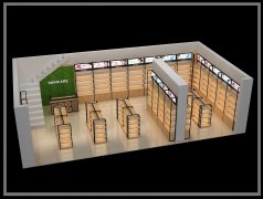 铁木结合柜化妆品整店定做