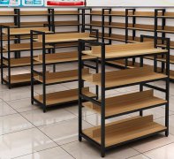 永城铁木结合超市货架